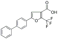 5-(4-BIPHENYL)-2-(TRIFLUOROMETHYL)FURAN-3-CARBOXYLIC ACID Struktur