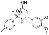 3-(3,4-DIMETHOXYPHENYL)-3-([(4-METHYL-PHENYL)SULFONYL]AMINO)PROPANOIC ACID Struktur