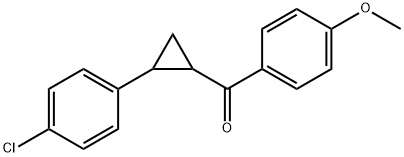 [2-(4-CHLOROPHENYL)CYCLOPROPYL](4-METHOXYPHENYL)METHANONE Struktur