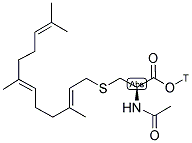 N-ACETYL-S-FARNESYL-L-CYSTEINE, [CYSTEINE-1-3H] Struktur