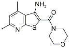 4,6-DIMETHYL-2-(MORPHOLIN-4-YLCARBONYL)THIENO[2,3-B]PYRIDIN-3-AMINE Struktur