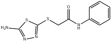 2-(5-AMINO-[1,3,4]THIADIAZOL-2-YLSULFANYL)-N-PHENYL-ACETAMIDE Struktur