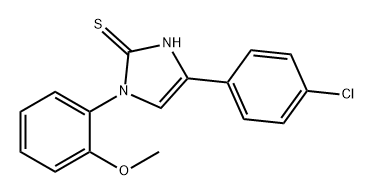 4-(4-CHLORO-PHENYL)-1-(2-METHOXY-PHENYL)-1H-IMIDAZOLE-2-THIOL Struktur