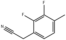 2,3-DIFLUORO-4-METHYLPHENYLACETONITRILE Struktur