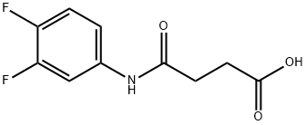 4-(3,4-DIFLUOROANILINO)-4-OXOBUTANOIC ACID Struktur