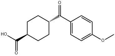 TRANS-4-(4-METHOXYBENZOYL)CYCLOHEXANE-1-CARBOXYLIC ACID Struktur