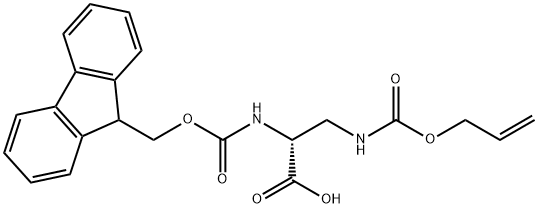 FMOC-D-DAP(ALLOC)-OH 結(jié)構(gòu)式