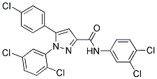 5-(4-CHLOROPHENYL)-1-(2,5-DICHLOROPHENYL)-N-(3,4-DICHLOROPHENYL)-1H-PYRAZOLE-3-CARBOXAMIDE Struktur