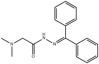 2-(DIMETHYLAMINO)-N'-(DIPHENYLMETHYLENE)ACETOHYDRAZIDE Struktur