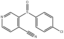 3-[(4-CHLOROPHENYL)SULFINYL]ISONICOTINONITRILE Struktur