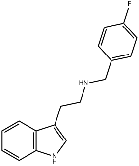 (4-FLUORO-BENZYL)-[2-(1 H-INDOL-3-YL)-ETHYL]-AMINE Struktur