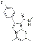 7-(4-CHLOROPHENYL)-N,2,4-TRIMETHYLPYRROLO[1,2-A]PYRIMIDINE-8-CARBOXAMIDE Struktur