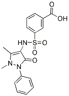 3-(1,5-DIMETHYL-3-OXO-2-PHENYL-2,3-DIHYDRO-1H-PYRAZOL-4-YLSULFAMOYL)-BENZOIC ACID Struktur