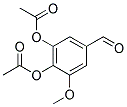 2-(ACETYLOXY)-4-FORMYL-6-METHOXYPHENYL ACETATE Struktur