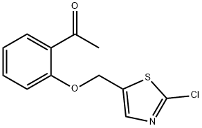 1-(2-[(2-CHLORO-1,3-THIAZOL-5-YL)METHOXY]PHENYL)-1-ETHANONE Struktur