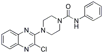 4-(3-CHLOROQUINOXALIN-2-YL)-N-PHENYLTETRAHYDROPYRAZINE-1(2H)-CARBOXAMIDE Struktur