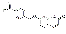 4-(4-METHYL-2-OXO-2H-CHROMEN-7-YLOXYMETHYL)-BENZOIC ACID Struktur