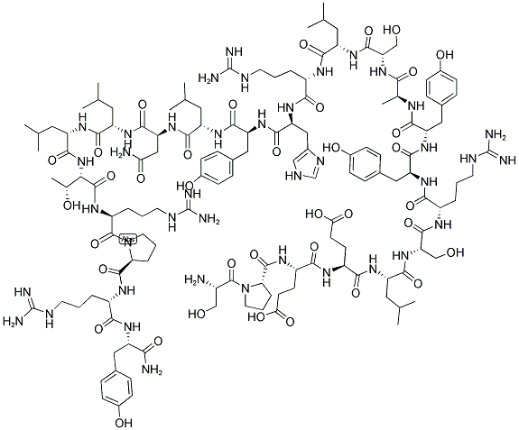 [LEU31,PRO34]-NEUROPEPTIDE Y (13-36), PORCINE Struktur