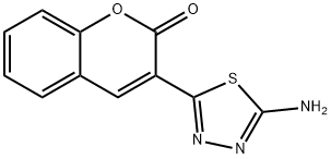 3-(5-AMINO-[1,3,4]THIADIAZOL-2-YL)-CHROMEN-2-ONE Struktur