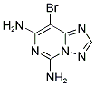 8-BROMO[1,2,4]TRIAZOLO[1,5-C]PYRIMIDINE-5,7-DIAMINE Struktur