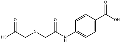 4-((2-[(CARBOXYMETHYL)SULFANYL]ACETYL)AMINO)BENZENECARBOXYLIC ACID Struktur