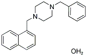 1-BENZYL-4-(1-NAPHTHYLMETHYL)PIPERAZINE HYDRATE Struktur