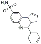 4-CYCLOHEX-3-EN-1-YL-3A,4,5,9B-TETRAHYDRO-3H-CYCLOPENTA[C]QUINOLINE-8-SULFONAMIDE Struktur