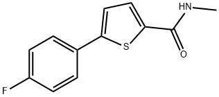 5-(4-FLUOROPHENYL)-N-METHYL-2-THIOPHENECARBOXAMIDE Struktur