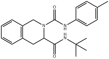 N3-(TERT-BUTYL)-N2-(4-METHYLPHENYL)-3,4-DIHYDRO-2,3(1H)-ISOQUINOLINEDICARBOXAMIDE Struktur