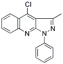 4-CHLORO-3-METHYL-1-PHENYL-1H-PYRAZOLO[3,4-B]QUINOLINE Struktur