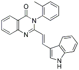 2-[(E)-2-(1H-INDOL-3-YL)VINYL]-3-(2-METHYLPHENYL)QUINAZOLIN-4(3H)-ONE Struktur