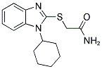 2-[(1-CYCLOHEXYL-1H-BENZIMIDAZOL-2-YL)THIO]ACETAMIDE Struktur