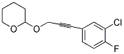 2-([3-(3-CHLORO-4-FLUOROPHENYL)PROP-2-YNYL]OXY)TETRAHYDRO-2H-PYRAN Struktur