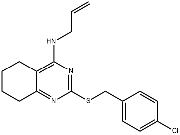 N-ALLYL-2-[(4-CHLOROBENZYL)SULFANYL]-5,6,7,8-TETRAHYDRO-4-QUINAZOLINAMINE Struktur