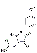 [5-(4-ETHOXY-BENZYLIDENE)-4-OXO-2-THIOXO-THIAZOLIDIN-3-YL]-ACETIC ACID Struktur