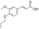 3-(3-METHOXY-4-PROPOXY-PHENYL)-ACRYLIC ACID Struktur