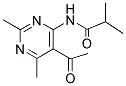 N-(5-ACETYL-2,6-DIMETHYLPYRIMIDIN-4-YL)-2-METHYLPROPANAMIDE Struktur