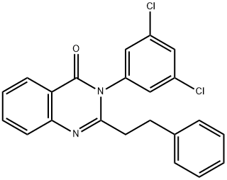 3-(3,5-DICHLOROPHENYL)-2-PHENETHYL-4(3H)-QUINAZOLINONE Struktur