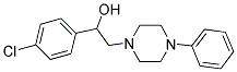 1-(4-CHLOROPHENYL)-2-(4-PHENYLPIPERAZINO)-1-ETHANOL Struktur