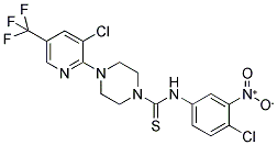 N-(4-CHLORO-3-NITROPHENYL)-4-[3-CHLORO-5-(TRIFLUOROMETHYL)PYRIDIN-2-YL]TETRAHYDROPYRAZINE-1(2H)-CARBOTHIOAMIDE Struktur