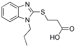 3-[(1-PROPYL-1H-BENZIMIDAZOL-2-YL)THIO]PROPANOIC ACID Struktur