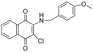 2-CHLORO-3-[(4-METHOXYBENZYL)AMINO]NAPHTHOQUINONE Struktur