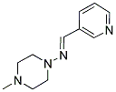 4-METHYL-N-[(1E)-PYRIDIN-3-YLMETHYLENE]PIPERAZIN-1-AMINE Struktur