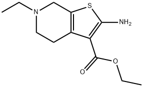 ETHYL 2-AMINO-6-ETHYL-4,5,6,7-TETRAHYDROTHIENO[2,3-C]PYRIDINE-3-CARBOXYLATE Struktur