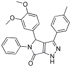 4-(3,4-DIMETHOXYPHENYL)-5-PHENYL-3-P-TOLYL-4,5-DIHYDROPYRROLO[3,4-C]PYRAZOL-6(1H)-ONE Struktur