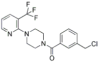 [3-(CHLOROMETHYL)PHENYL](4-[3-(TRIFLUOROMETHYL)PYRIDIN-2-YL]PIPERAZINO)METHANONE Struktur