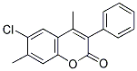 6-CHLORO-4,7-DIMETHYL-3-PHENYLCOUMARIN Struktur