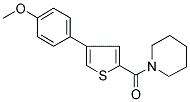 1-[[4-(4-METHOXYPHENYL)THIOPHEN-2-YL]CARBONYL]PIPERIDINE Struktur