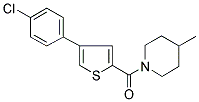 [[4-(4-CHLOROPHENYL)THIOPHEN-2-YL]CARBONYL]-4-METHYLPIPERIDINE Struktur