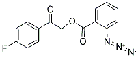 2-(4-FLUOROPHENYL)-2-OXOETHYL 2-AZIDOBENZOATE Struktur